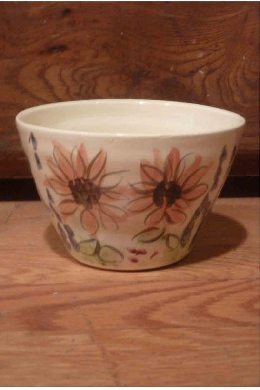 Sunflower Pottery Bowl