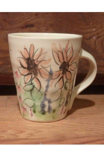 Sunflower Pottery Mug
