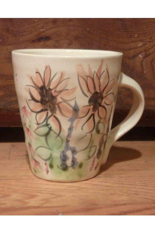 Sunflower Pottery Mug