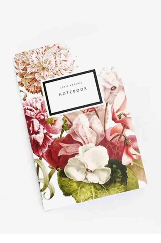 White Floral Notebook