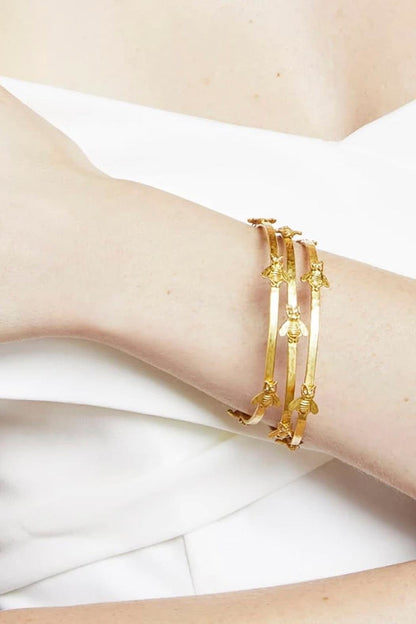 Bee Bangle Mixed-Metal