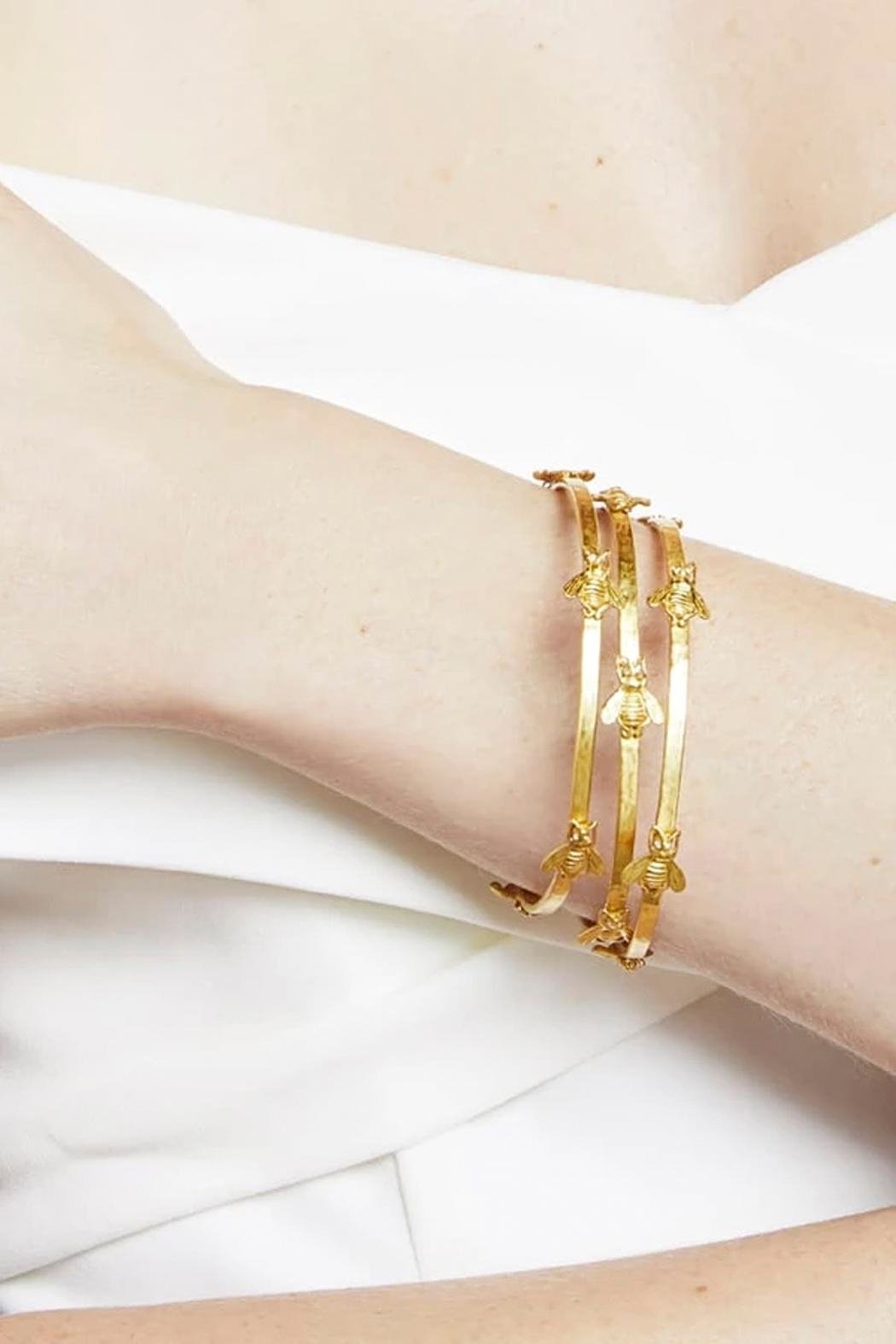 Bee Bangle Mixed-Metal