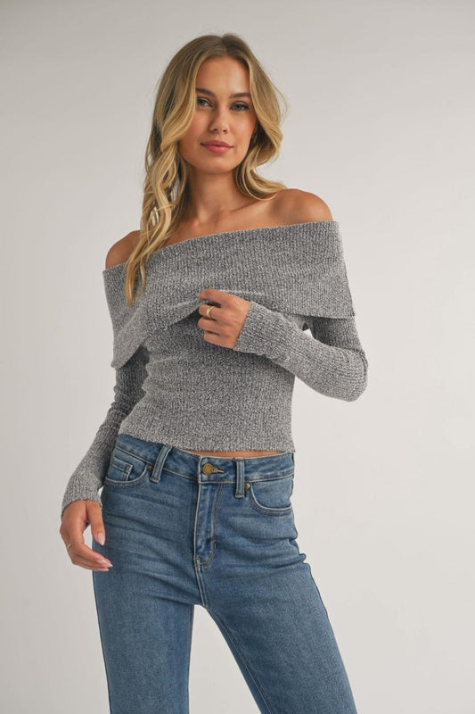 Off-Shoulder Sweater Top