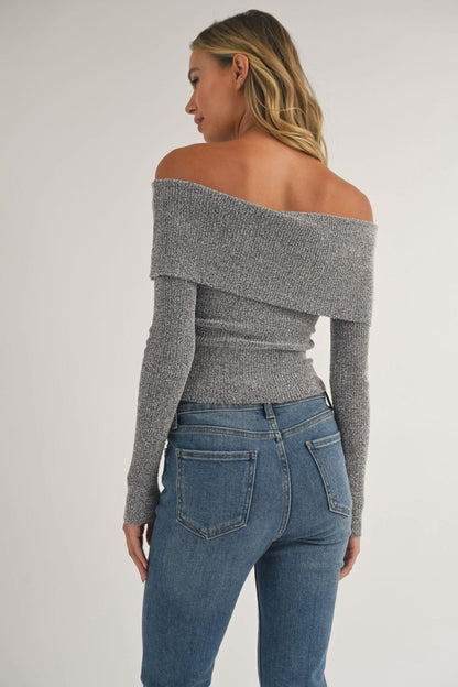Off-Shoulder Sweater Top