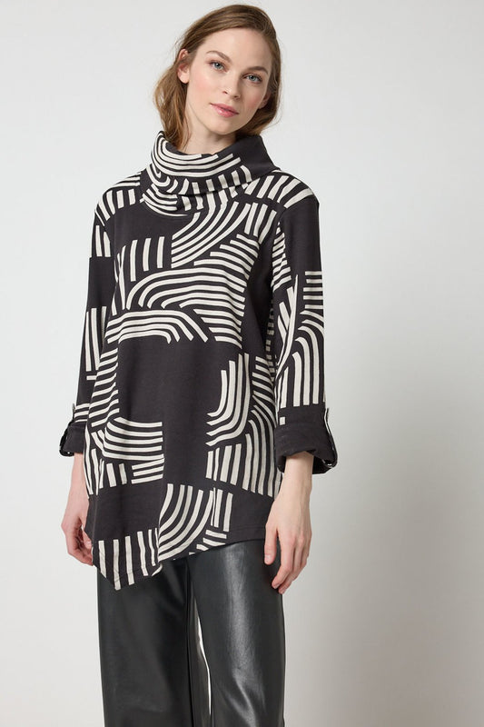 Black Geo Tunic