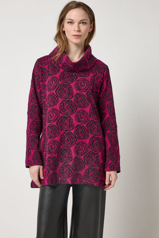 Wineberry Floral Tunic