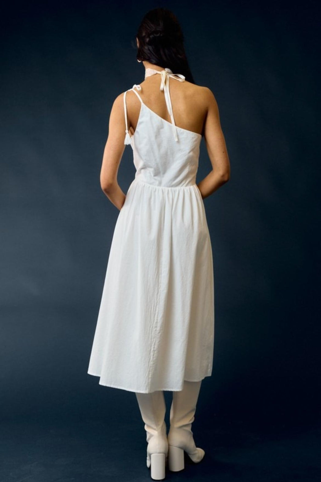 One-Shoulder Midi Dress