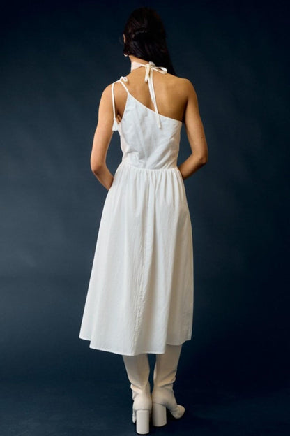 One-Shoulder Midi Dress