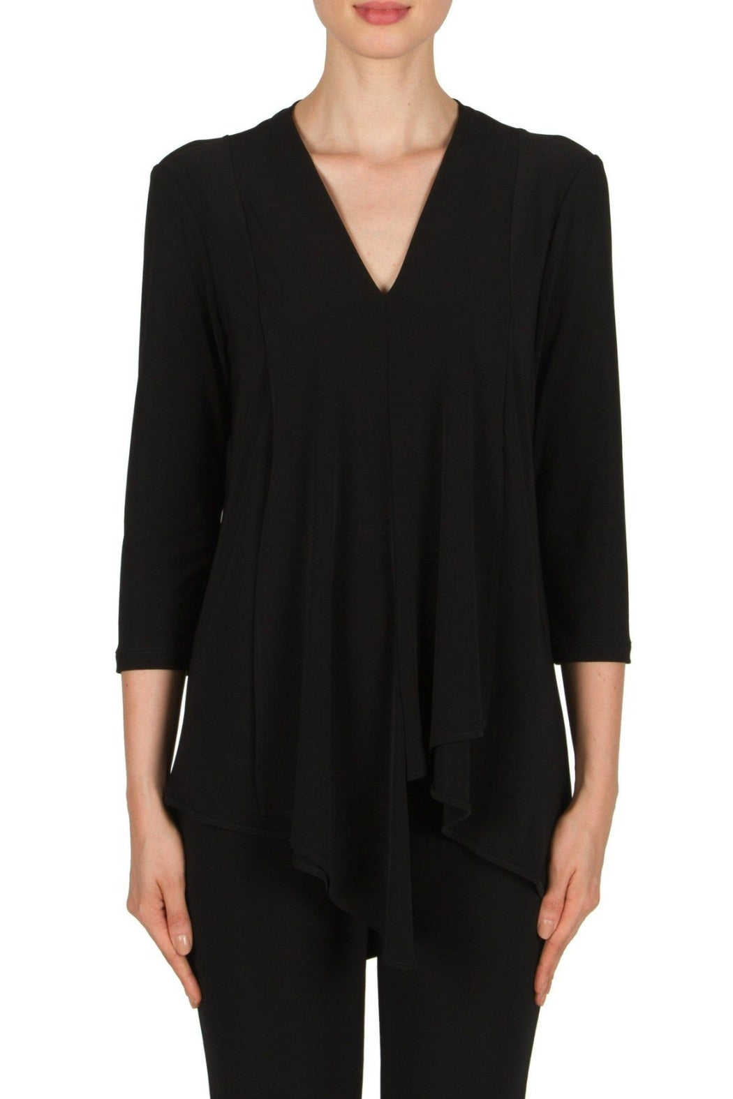 The Asymmetric 3/4 Sleeve Layered Tunic