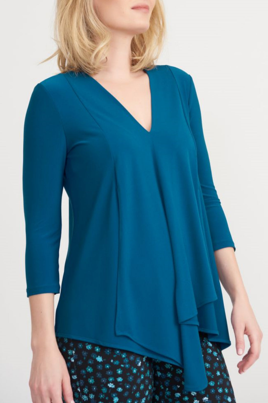 The Asymmetric 3/4 Sleeve Layered Tunic