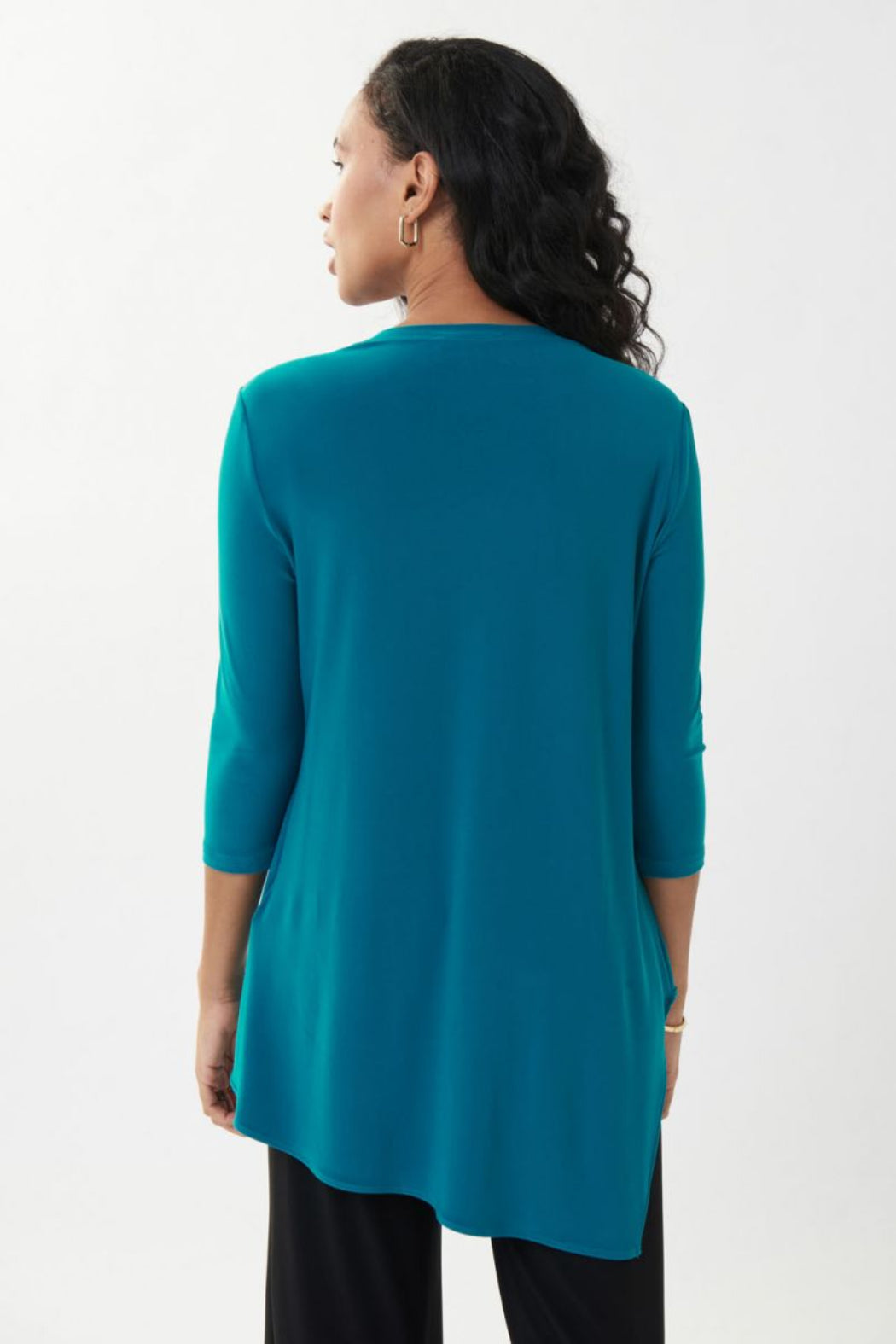 The Asymmetric 3/4 Sleeve Layered Tunic
