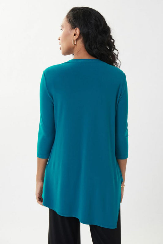 The Asymmetric 3/4 Sleeve Layered Tunic