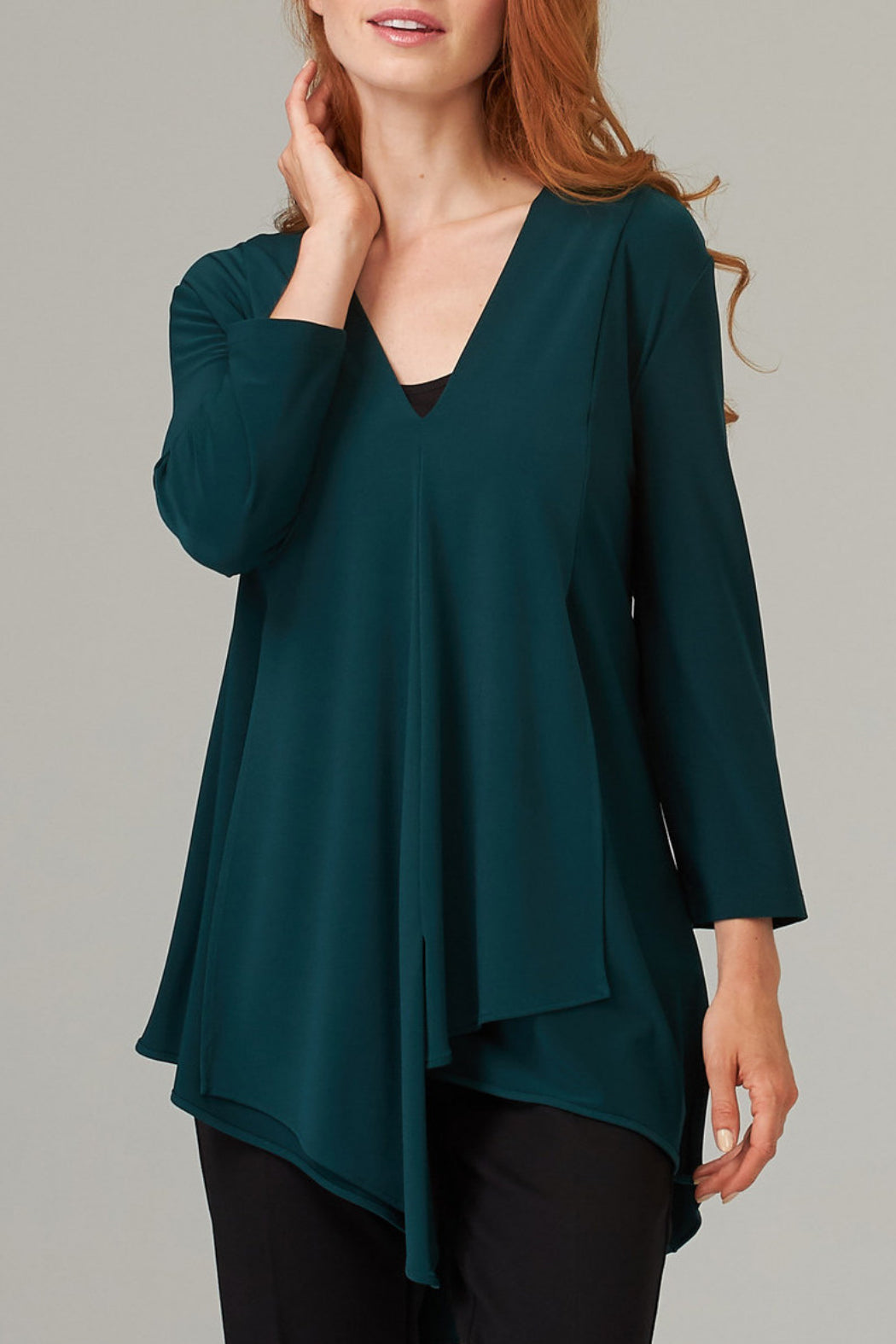 The Asymmetric 3/4 Sleeve Layered Tunic