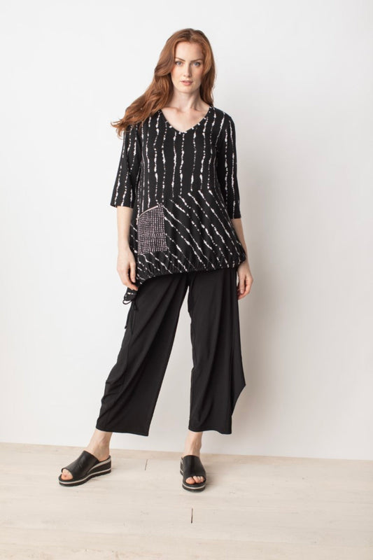 Black Stripe Top