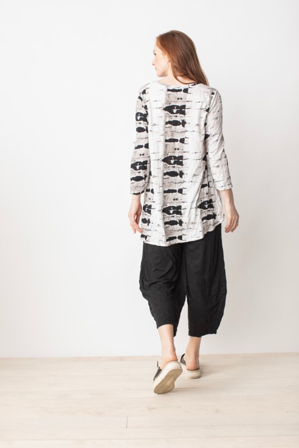 Shibori Ruched Tunic
