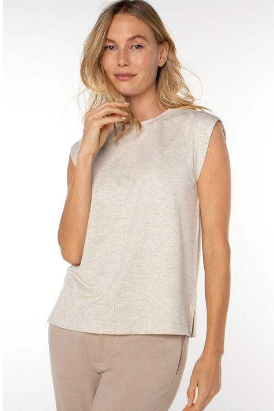 Oatmeal Sleeveless Top