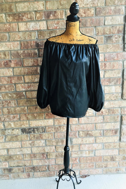 Black Off-Shoulder Top