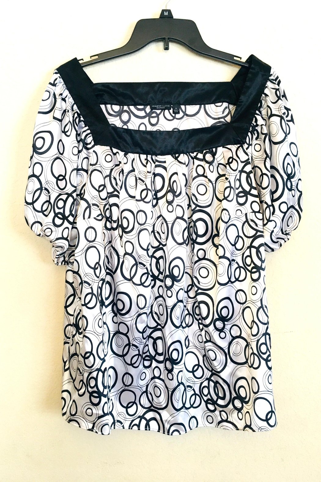 Black-White Artistic Top