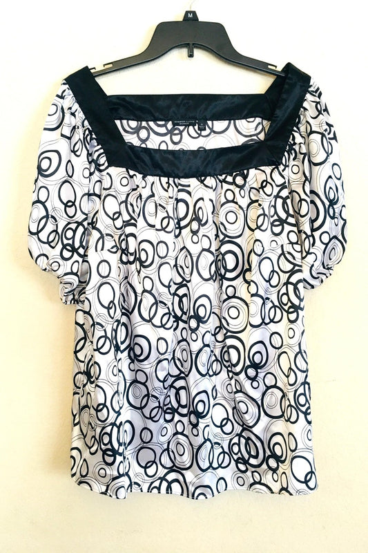 Black-White Artistic Top