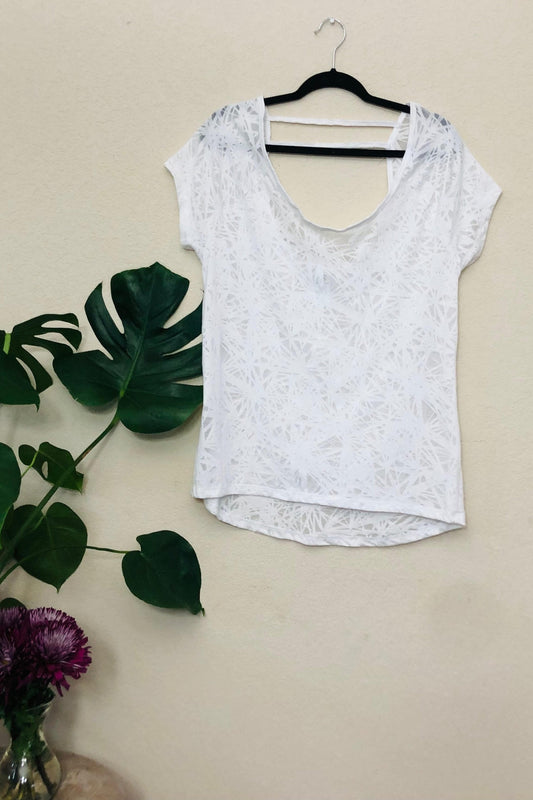 White Fitness Top