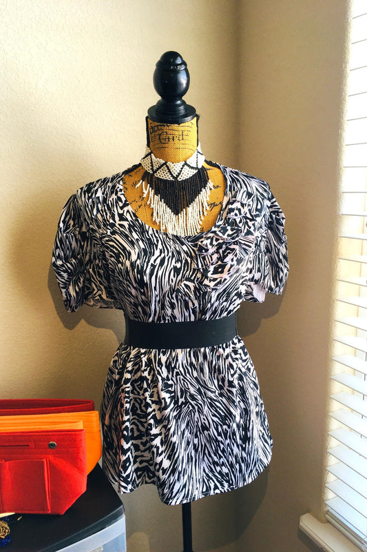 Zebra Print Top