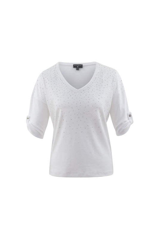 Studded White T-Shirt