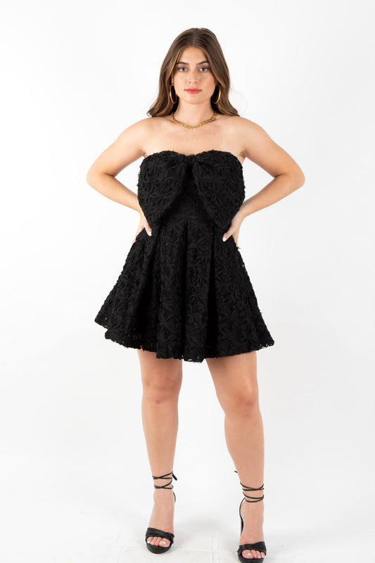 Black Corsage Maribell Dress