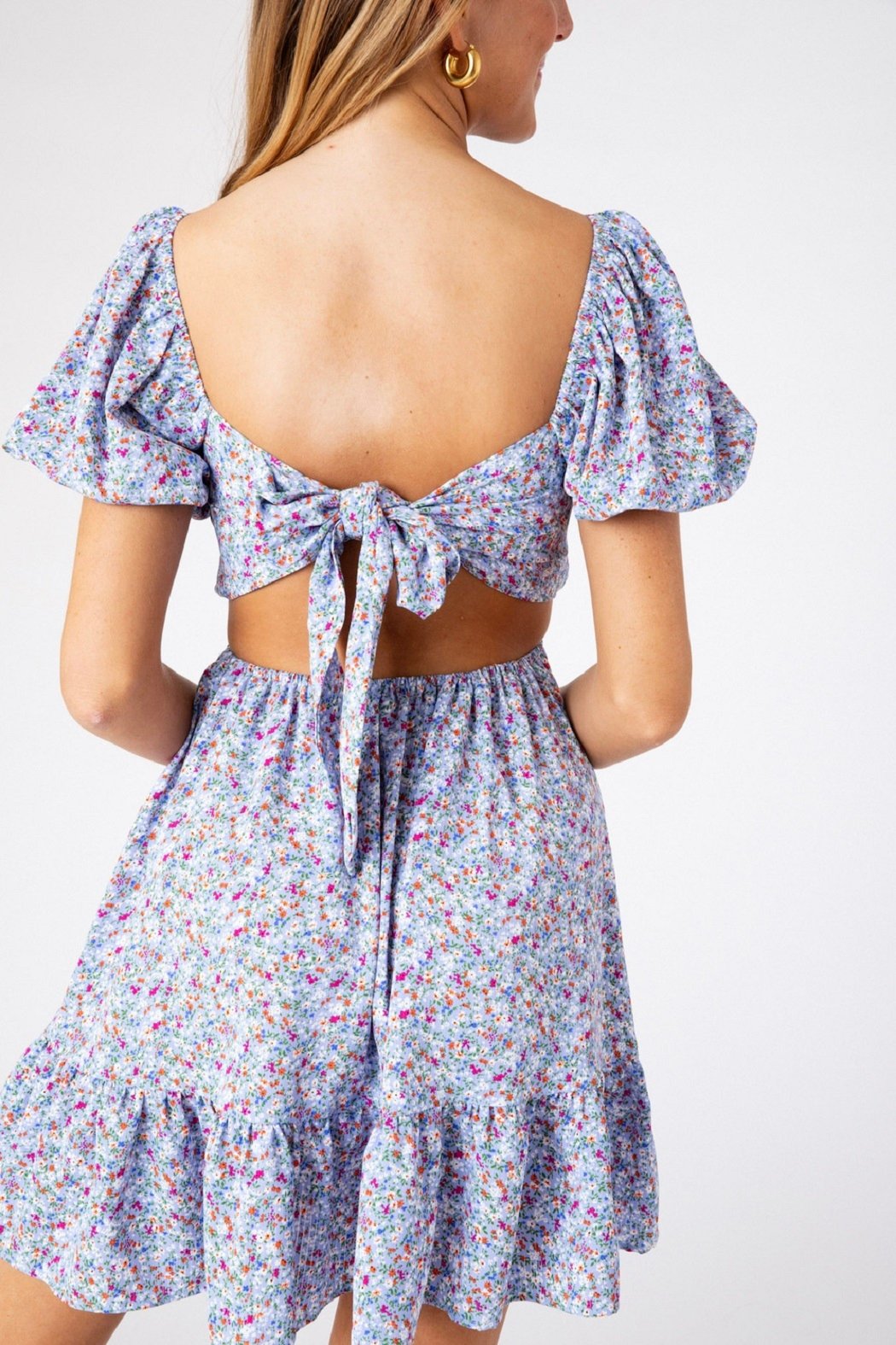 Blue Ditsy Ariel Dress