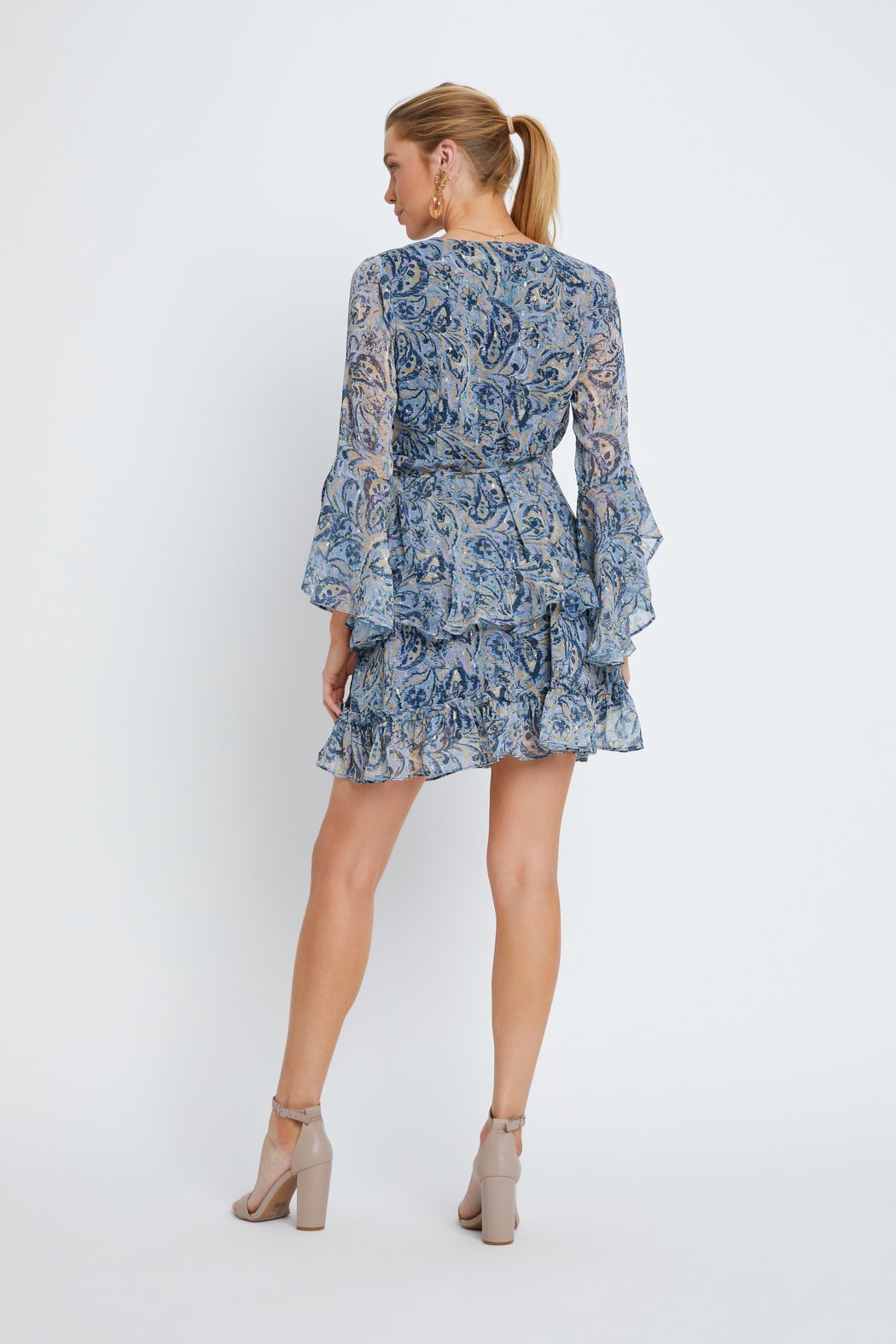 Blue Tempera Giselle Top