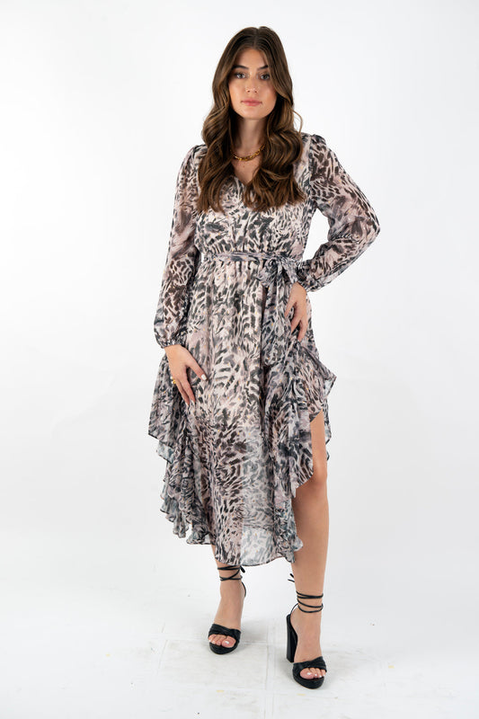 Blush Black Stroke Caterina Dress
