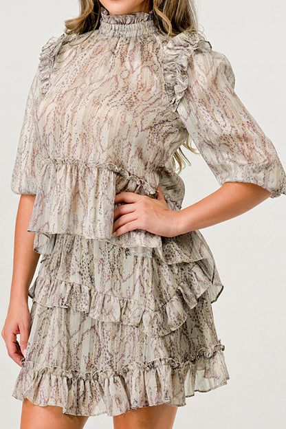 Tan Slither Amara Skirt