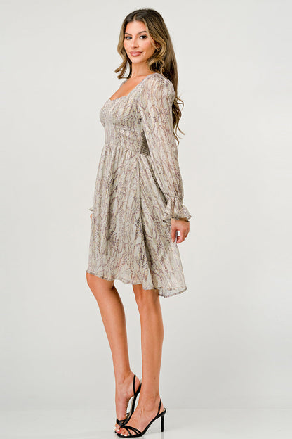 Tan Slither Nola Dress