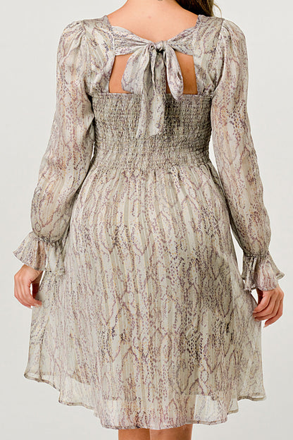Tan Slither Nola Dress