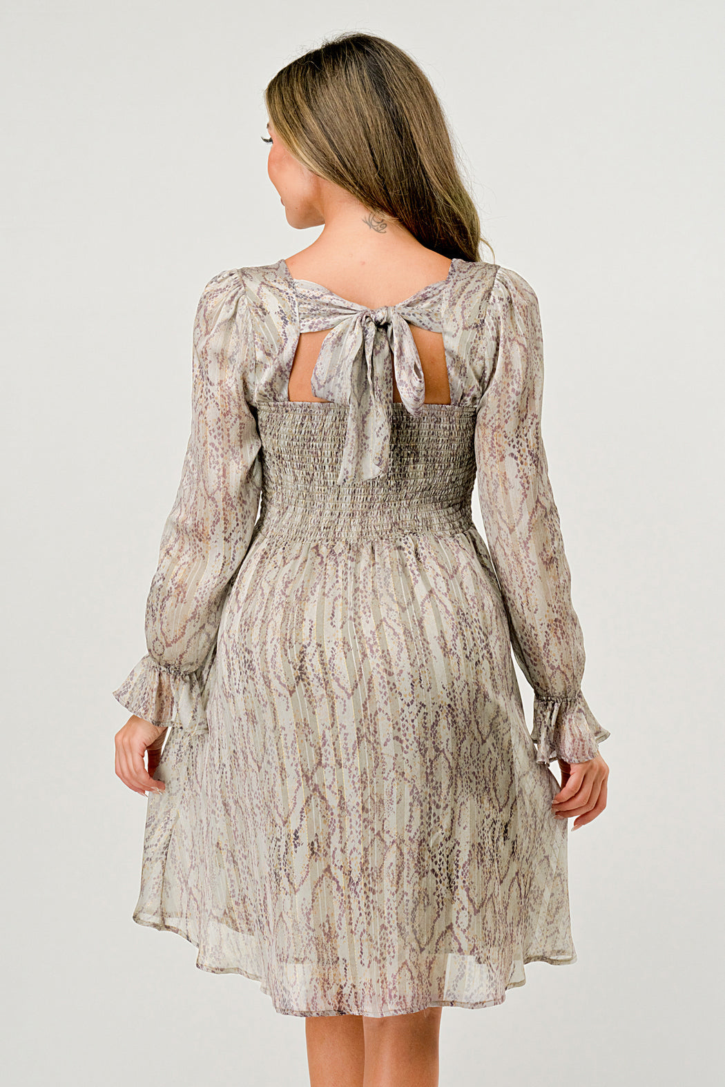 Tan Slither Nola Dress