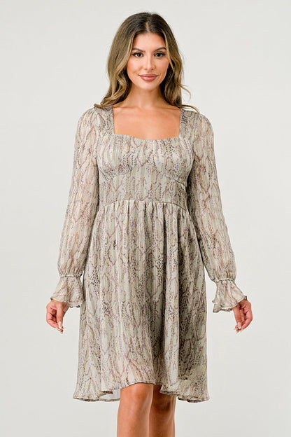 Tan Slither Nola Dress