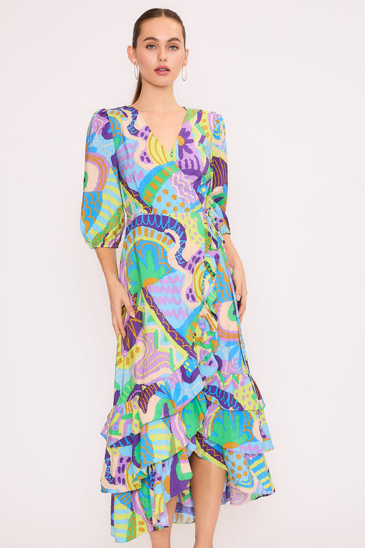 Tribal Purple Frida Dress