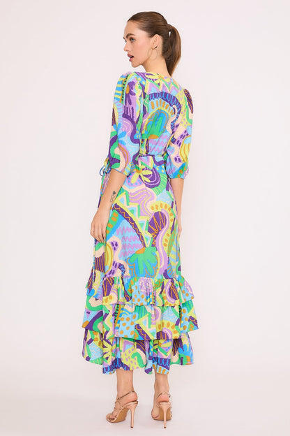 Tribal Purple Frida Dress