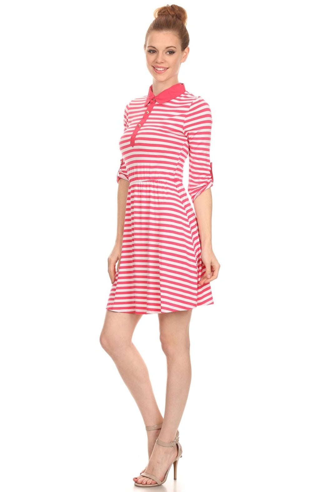Striped Jersey Knit Dress