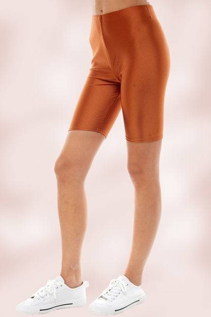Super Stretch  Comfy Yoga Fabric Biker Sho