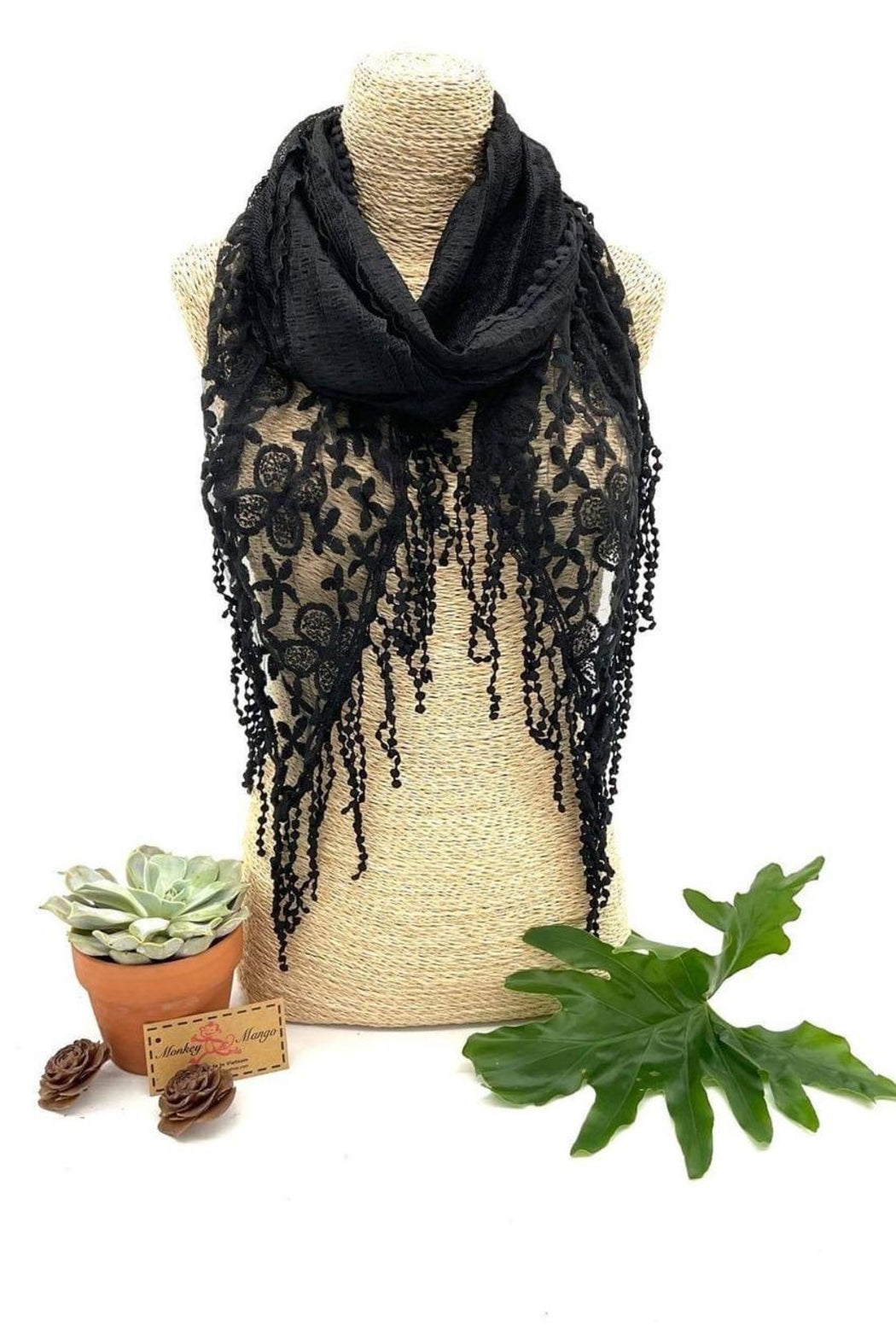 Solid Lace Scarf