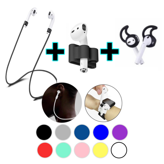 AirPods 1 & 2 Accessories 3 in 1 Anti Lost Gear