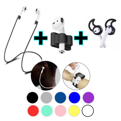 AirPods 1 & 2 Accessories 3 in 1 Anti Lost Gear