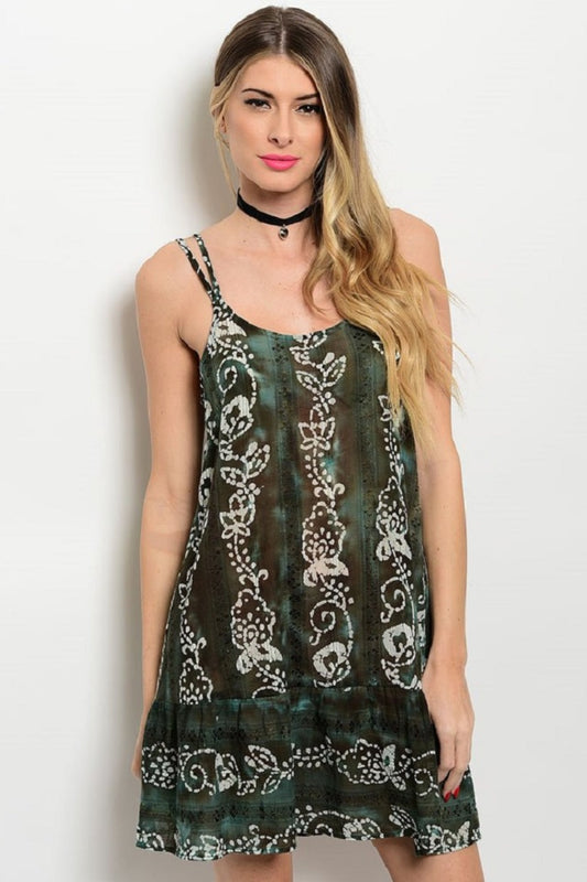 Olive Brown Summer Dress