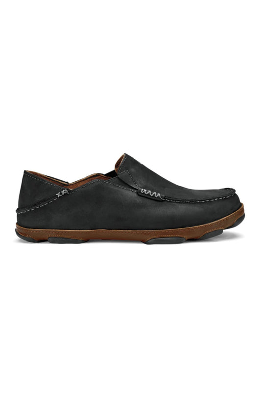 Olukai Moloa Slip on Shoe in Black/Toffee
