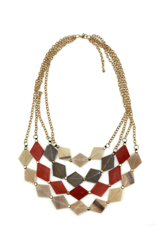Omala Diamond Bib Necklace