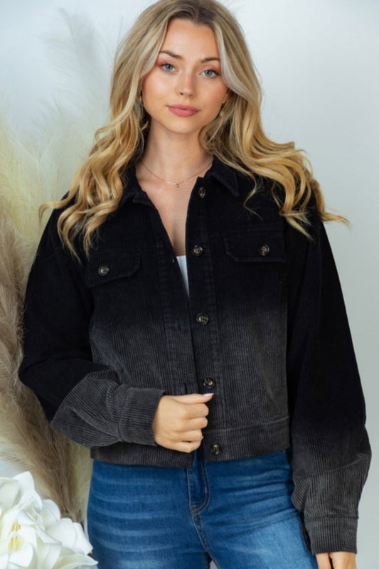 Ombre Corduroy Jacket