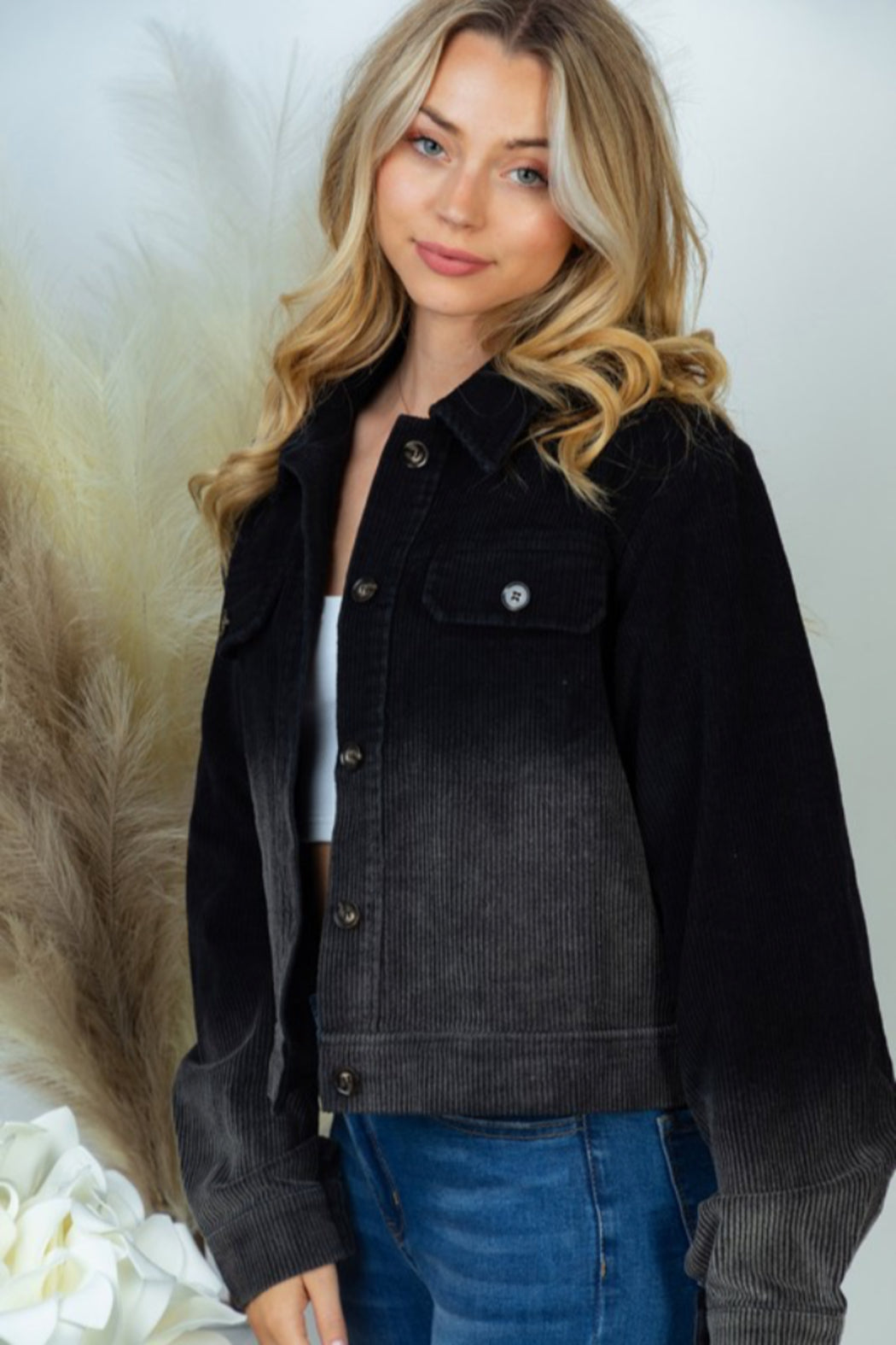 Ombre Corduroy Jacket