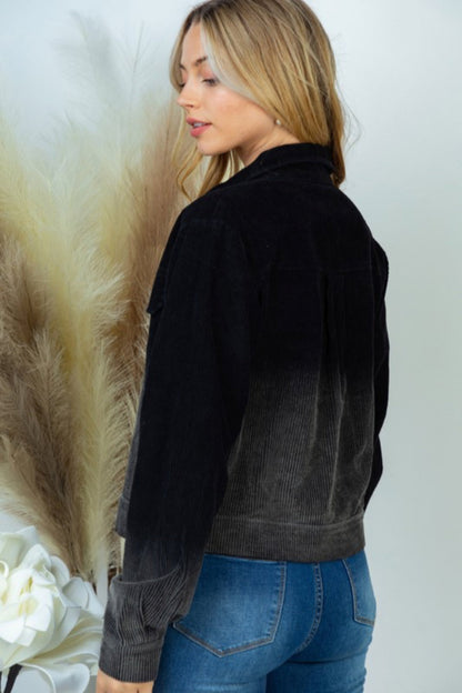 Ombre Corduroy Jacket