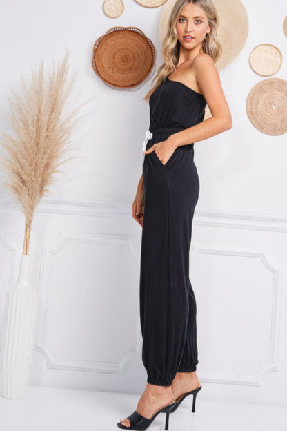 One Shoulder Jumpsuit