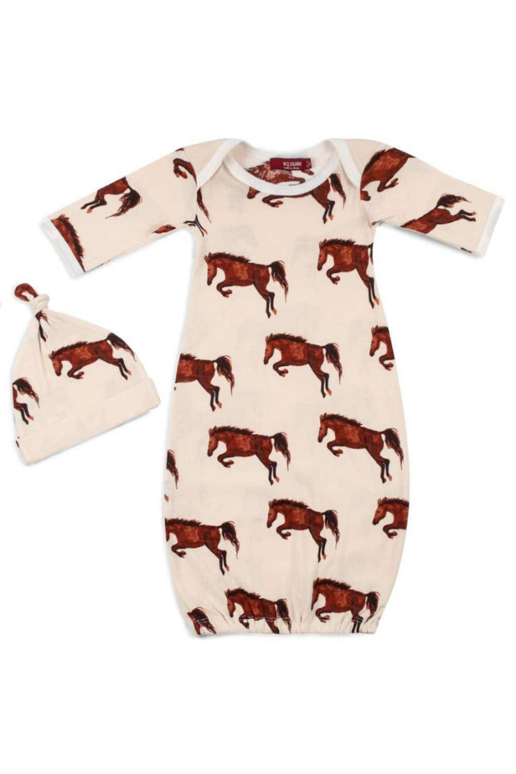 Organic Cotton NB Gown & Hat Set 0-3